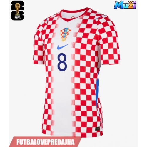 Lacne Muži Futbalové dres Chorvátsko Mateo Kovacic #8 MS 2026 Krátky Rukáv - Domáci